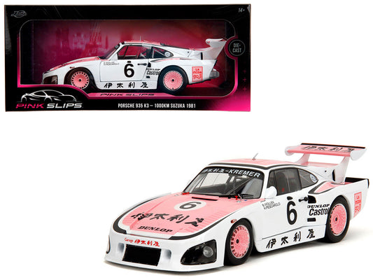 Porsche 935 K3 #6 Bob Wollek - Henri Pescarolo Winner "Suzuka 1000KM" (1981) "Pink Slips" Series 1/18 Diecast Model Car by Jada by Jada