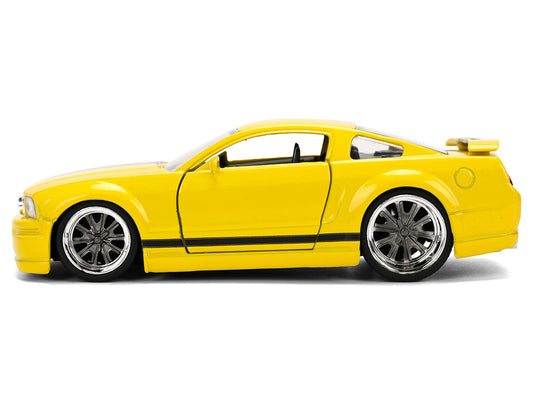 2006 Ford Mustang GT Yellow with Black Stripes "Fast & Furious 25 Years" Series 1/32 Diecast Model Car by Jada by Jada