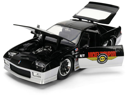 1985 Chevrolet Camaro Z28 "Mickey Thompson" Black and Silver Metallic "Bigtime Muscle" Series 1/24 Diecast Model Car by Jada by Jada