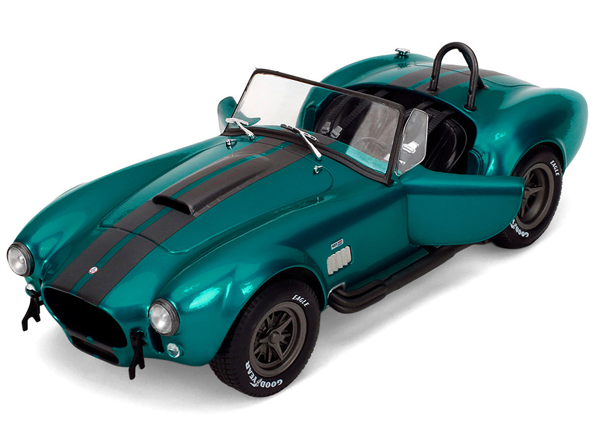 Shelby Cobra 427 MKII Teal Metallic with Gray Stripes "Pink Slips" Series 1/18 Diecast Model Car by Jada by Jada