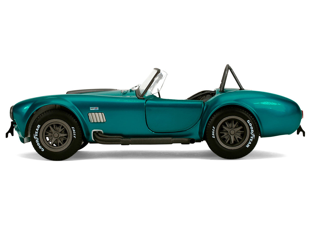 Shelby Cobra 427 MKII Teal Metallic with Gray Stripes "Pink Slips" Series 1/18 Diecast Model Car by Jada by Jada