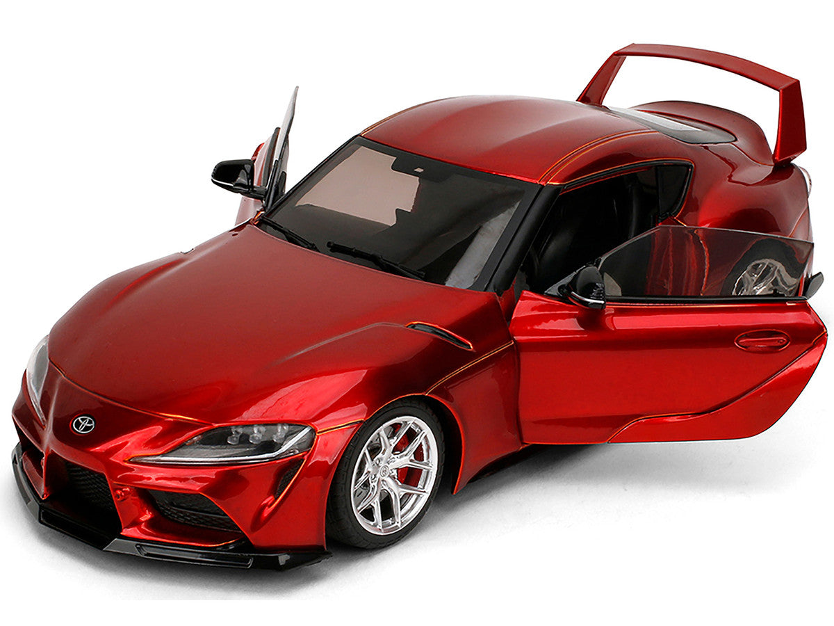 Toyota GR Supra Red Metallic "Pink Slips" Series 1/18 Diecast Model Car by Jada by Jada