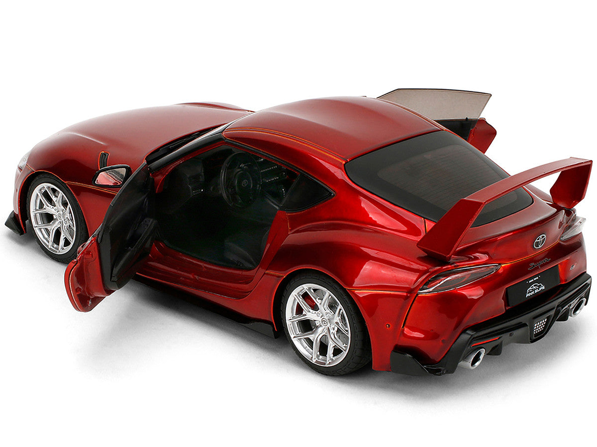 Toyota GR Supra Red Metallic "Pink Slips" Series 1/18 Diecast Model Car by Jada by Jada