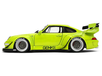 RWB Body Kit "Genki" Lime Green "Pink Slips" Series 1/18 Diecast Model Car by Jada by Jada
