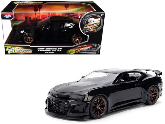 2024 Chevrolet Camaro ZL1 1LE Black "Fast X" (2023) Movie "Fast & Furious 25th Anniversary" Series 1/24 Diecast Model Car by Jada by Jada