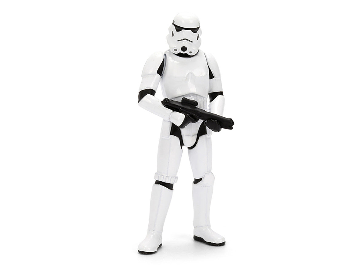 2021 Dodge Charger SRT Hellcat White with Graphics and Stormtrooper Figure "Star Wars" Franchise "Hollywood Rides" Series 1/24 Diecast Model Car by Jada by Jada