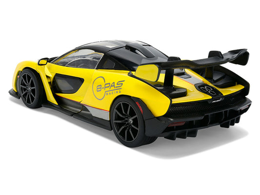 McLaren Senna "8-PAS Racing" Yellow Metallic with Black Top "Hyper-Spec" Series 1/24 Diecast Model Car by Jada by Jada