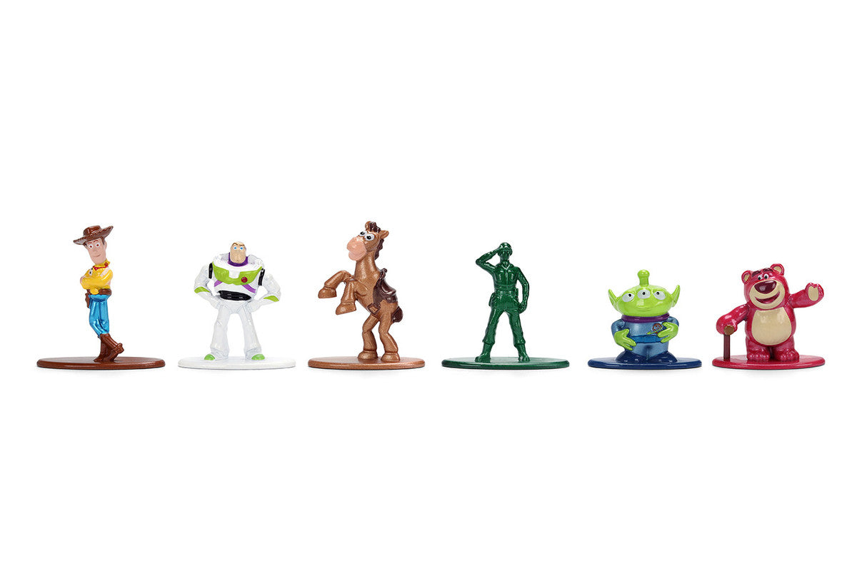 Set of 6 Diecast Figures "Toy Story" Movie Franchise "Nano Metalfigs" Series Diecast Models by Jada by Jada