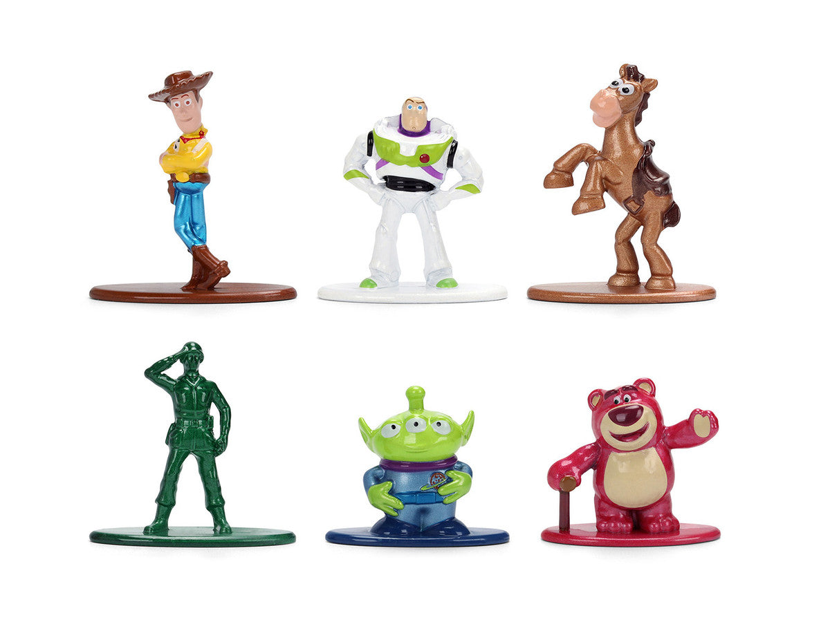 Set of 6 Diecast Figures "Toy Story" Movie Franchise "Nano Metalfigs" Series Diecast Models by Jada by Jada