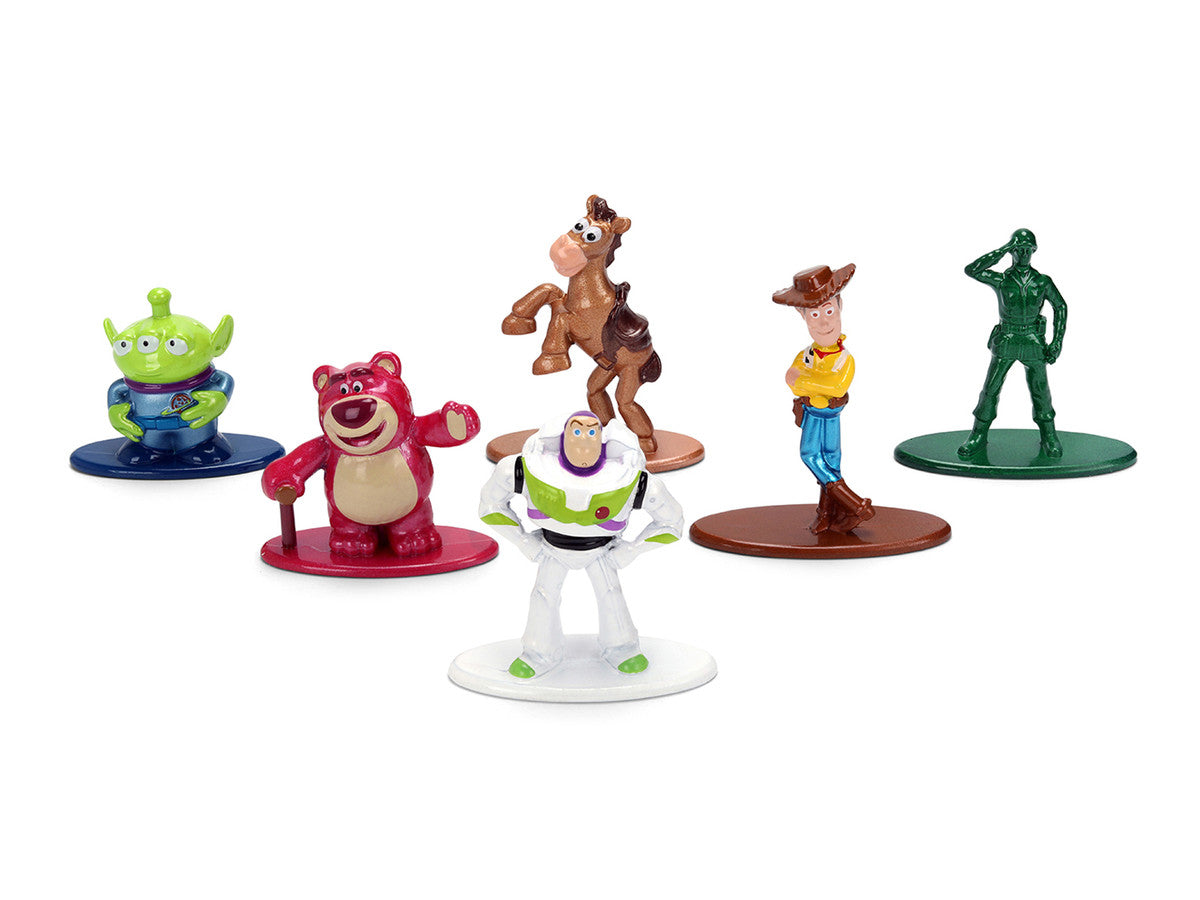 Set of 6 Diecast Figures "Toy Story" Movie Franchise "Nano Metalfigs" Series Diecast Models by Jada by Jada