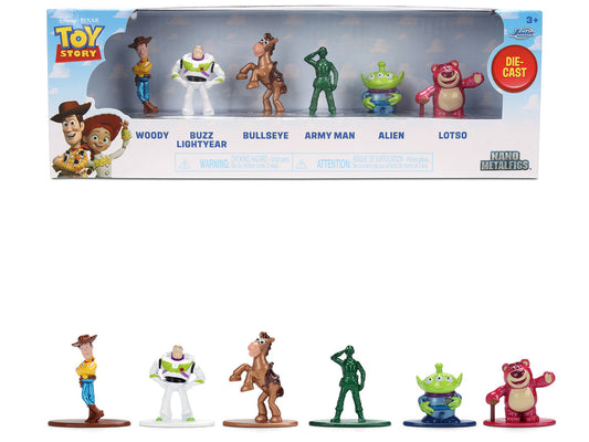 Set of 6 Diecast Figures "Toy Story" Movie Franchise "Nano Metalfigs" Series Diecast Models by Jada by Jada