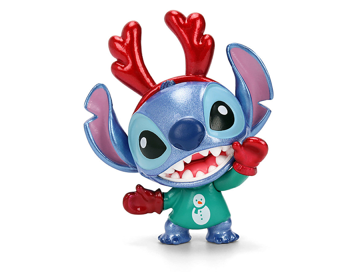 Set of 4 Diecast Figures "Disney's Stitch Christmas Edition" "Metalfigs" Series by Jada by Jada