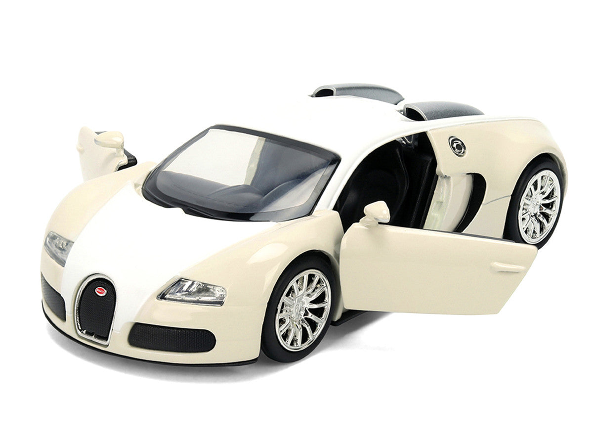 2011 Bugatti Veyron White and Tan "Furious 7" (2015) Movie "25 Years of Fast & Furious" Series 1/32 Diecast Model Car by Jada by Jada