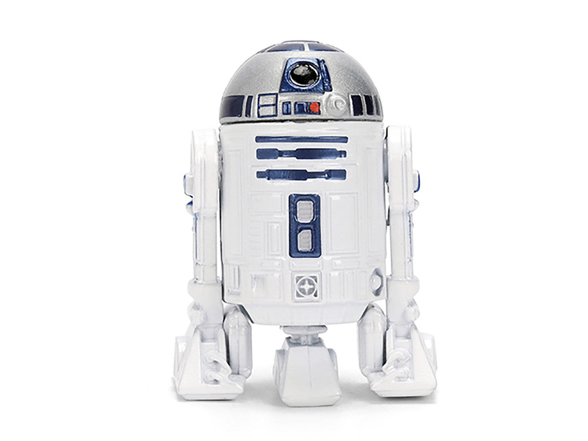 1959 Volkswagen Drag Beetle White with Graphics and R2-D2 Figure "Star Wars" Franchise "Hollywood Rides" Series 1/24 Diecast Model Car by Jada by Jada