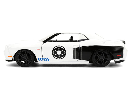 2012 Dodge Challenger SRT8 "Stormtrooper" Livery White with Graphics "Star Wars" Franchise "Hollywood Rides" Series 1/32 Diecast Model Car by Jada by Jada