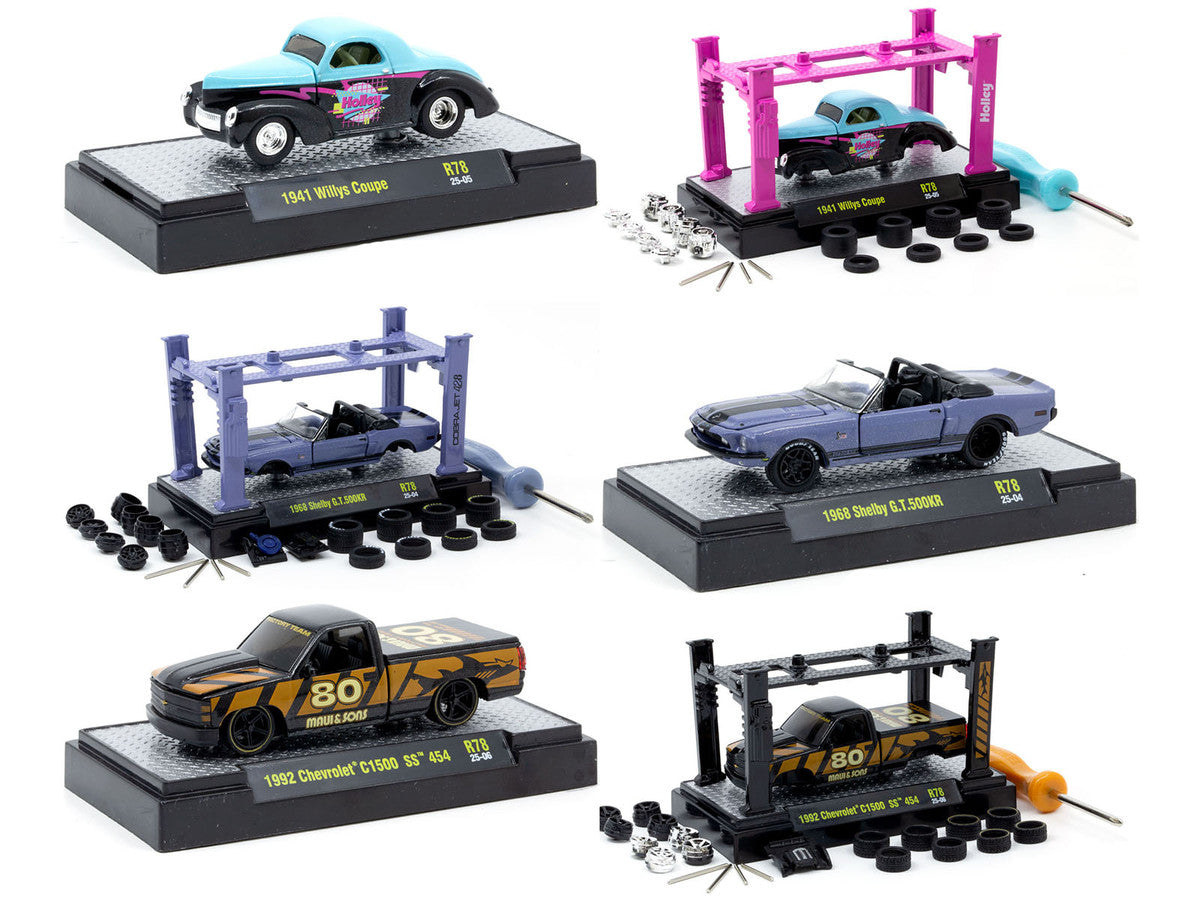 Model Kit 3 piece Car Set Release 78 Limited Edition to 9600 pieces Worldwide 1/64 Diecast Model Cars by M2 Machines by M2