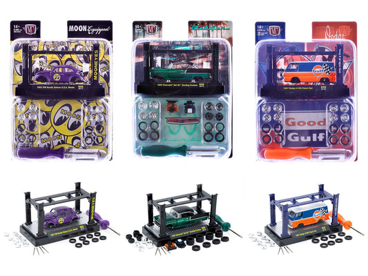 Model Kit 3 piece Car Set Release 80 Limited Edition to 9600 pieces Worldwide 1/64 Diecast Model Cars by M2 Machines by M2