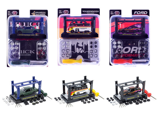 Model Kit 3 piece Car Set Release 81 Limited Edition to 9600 pieces Worldwide 1/64 Diecast Model Cars by M2 Machines by M2
