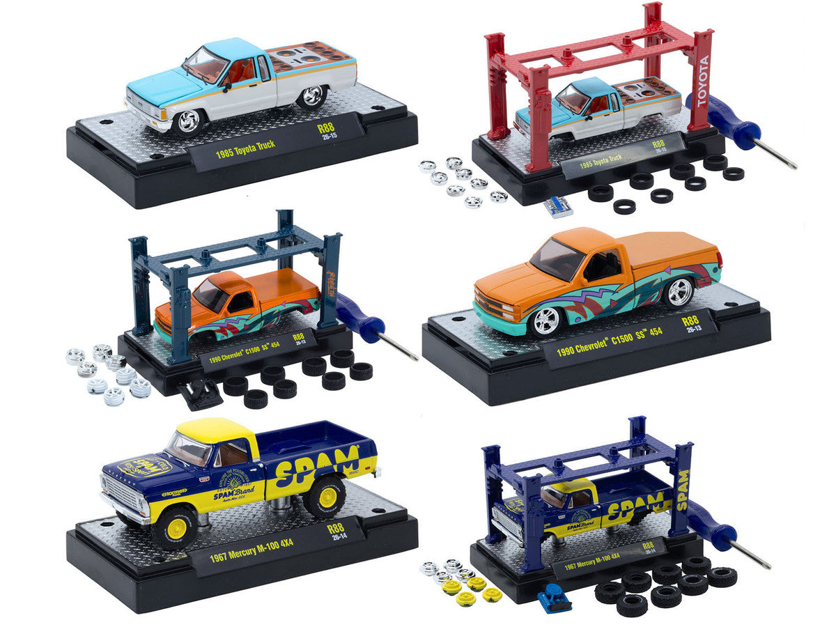Model Kit 3 piece Car Set Release #88 Limited Edition to 4800 pieces Worldwide 1/64 Diecast Models by M2 Machines by M2