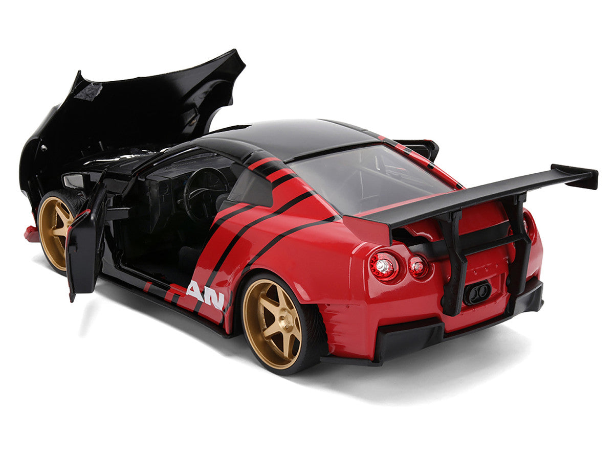 2009 Nissan GT-R (R35) Ben Sopra "Advan" Black and Red "JDM Tuners" Series 1/24 Diecast Model Car by Jada by Jada