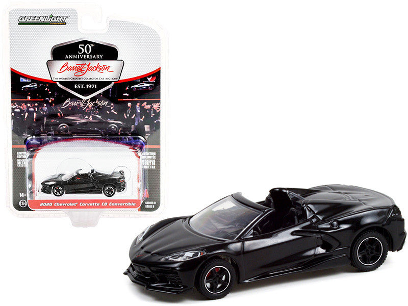 2020 Chevrolet Corvette C8 Stingray Convertible Black (Lot #3003) Barrett Jackson "Scottsdale Edition" Series 8 1/64 Diecast Model Car by Greenlight by Greenlight
