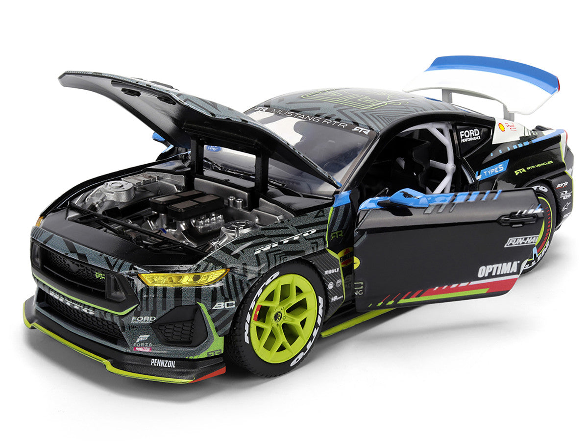 Ford Mustang RTR #25 Vaughn Gittin Jr. "Formula Drift PRO Championship" (2025) with Lights "RTR Vehicles" Series 1/24 Diecast Model Car by Jada by Jada
