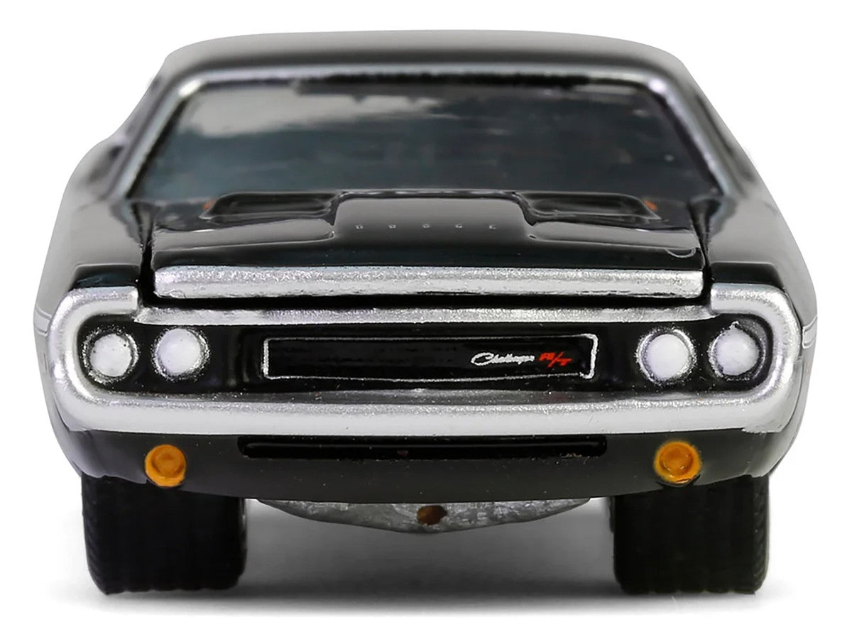 1970 Dodge Challenger R/T 440 Black with White Stripes "Barrett-Jackson" Series 15 1/64 Diecast Model Car by Greenlight by Greenlight
