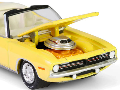 1970 Plymouth 'Cuda Convertible Yellow "Barrett-Jackson" Series 15 1/64 Diecast Model Car by Greenlight by Greenlight