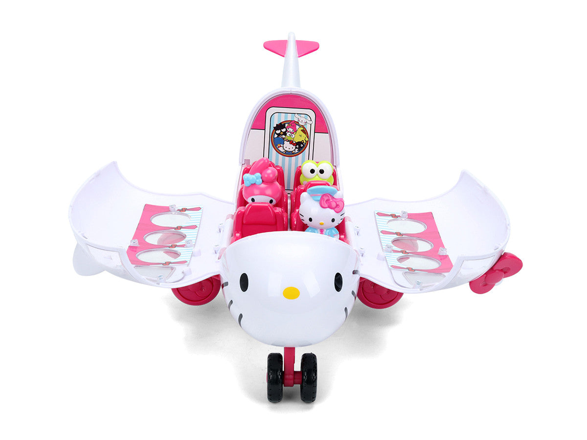 "Hello Kitty and Friends" Airplane Set with 3 Figures Model by Jada by Jada