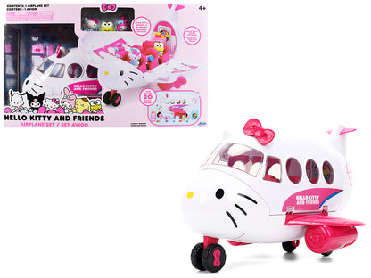 "Hello Kitty and Friends" Airplane Set with 3 Figures Model by Jada by Jada