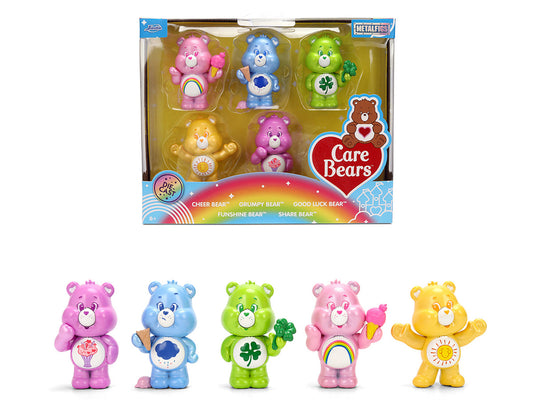 Set of 5 Diecast Figures "Care Bears" "Metalfigs" Series Diecast Models by Jada by Jada