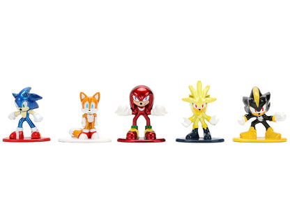 Set of 12 Diecast Figures "Sonic The Hedgehog" Video Games "Nano Metalfigs" Series Diecast Models by Jada by Jada