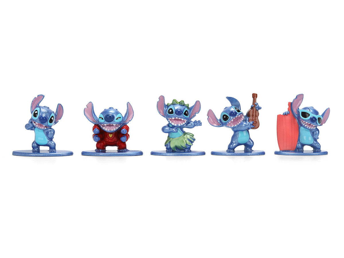 Set of 12 Diecast Figures "Disney's Stitch" Franchise "Nano Metalfigs" Series Diecast models by Jada by Jada