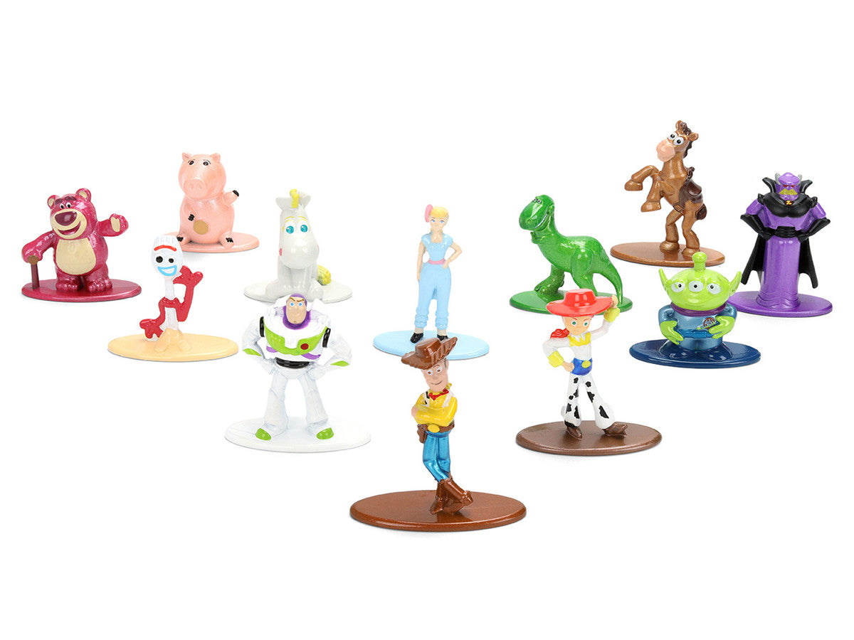 Set of 12 Diecast Figures "Toy Story" Movie Franchise "Nano Metalfigs" Series Diecast Models by Jada by Jada