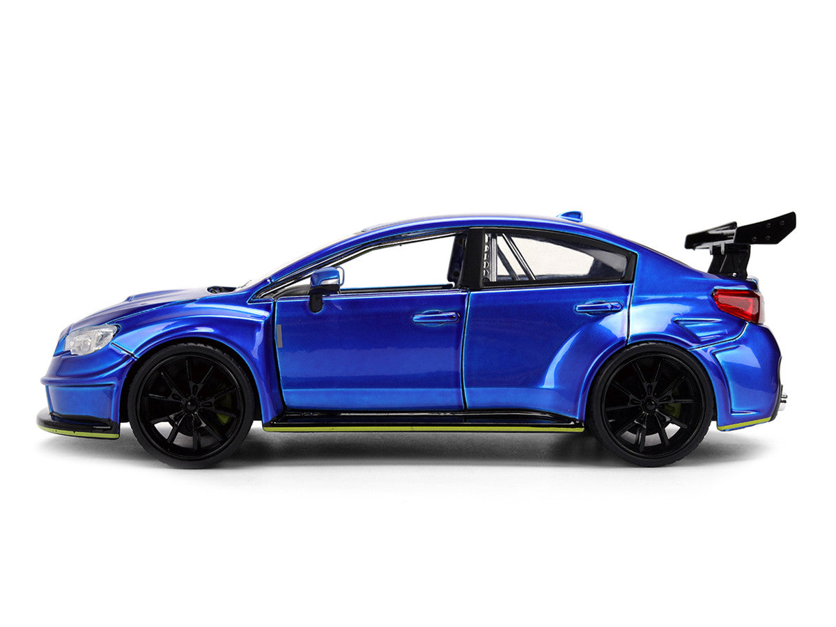 2016 Subaru WRX STI Widebody Blue Metallic "JDM Tuners" Series 1/24 Diecast Model Car by Jada by Jada