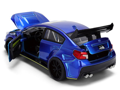 2016 Subaru WRX STI Widebody Blue Metallic "JDM Tuners" Series 1/24 Diecast Model Car by Jada by Jada