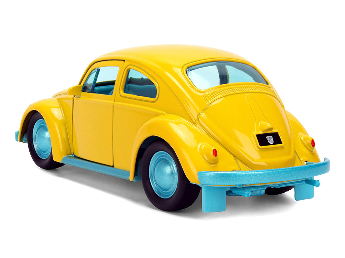 Volkswagen Beetle "Bumblebee" Yellow with Blue Interior "Transformers - Energon Surge" "Hollywood Rides" Series 1/32 Diecast Car Model by Jada by Jada