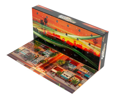 25 Years of Fast & Furious Advent Calendar Set of 24 Nano Cars "Nano Hollywood Rides" Series Diecast Model Cars by Jada by Jada