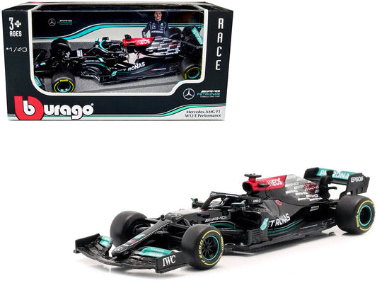Mercedes-AMG F1 W12 E Performance #77 Valterri Bottas F1 Formula One (2021) 1/43 Diecast Model Car by Bburago by Bburago