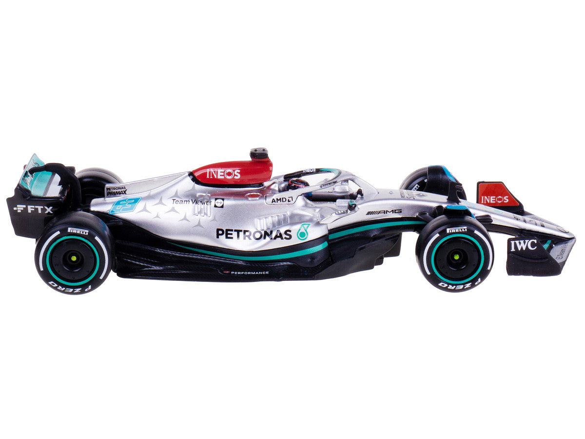 Mercedes-AMG F1 W13 E Performance #63 George Russell "F1 Formula One World Championship" (2022) with Display Case 1/43 Diecast Model Car by Bburago by Bburago