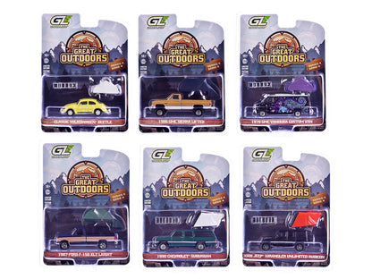 "The Great Outdoors" Series 4 Set of 6 pieces 1/64 Diecast Model Cars by Greenlight by Greenlight