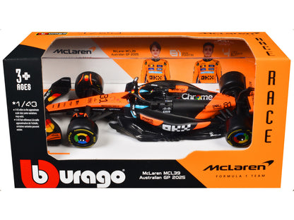 McLaren MCL39 #81 Oscar Piastri "OKX" Formula One F1 "Australian GP" (2025) "Race" Series 1/43 Diecast Model Car by Bburago by Bburago