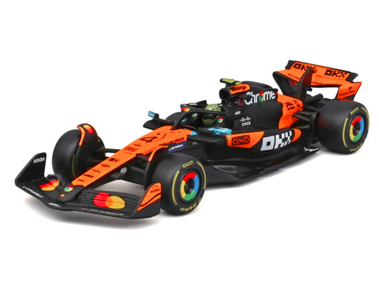 McLaren MCL39 #4 Lando Norris Winner Formula One F1 "Australian GP" (2025) with Display Case "Race" Series 1/43 Diecast Model Car by Bburago by Bburago