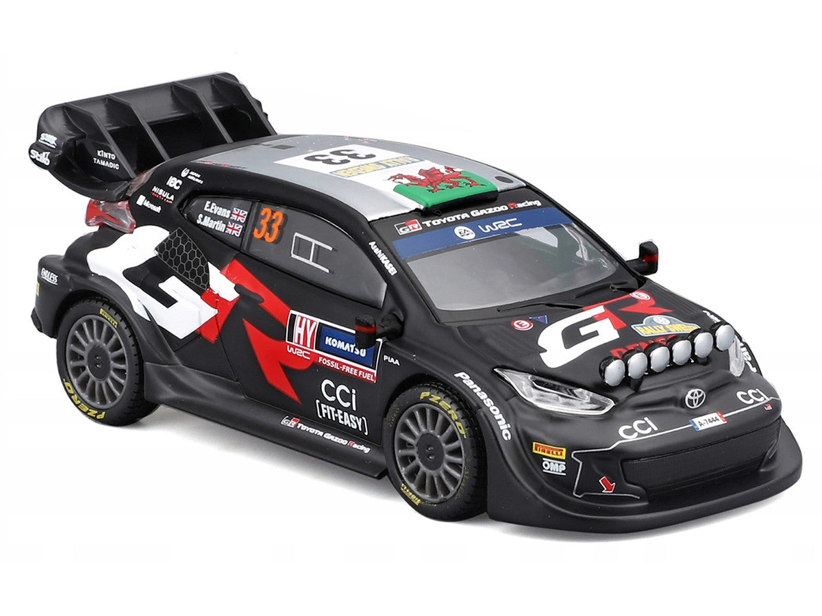 Toyota GR Yaris Rally1 Hybrid #33 Elfyn Evans - Scott Martin "Toyota Gazoo Racing WRT" "World Rally Championship" (2024) "Race" Series 1/43 Diecast Model Car by Bburago by Bburago