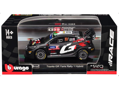 Toyota GR Yaris Rally1 Hybrid #33 Elfyn Evans - Scott Martin "Toyota Gazoo Racing WRT" "World Rally Championship" (2024) "Race" Series 1/43 Diecast Model Car by Bburago by Bburago