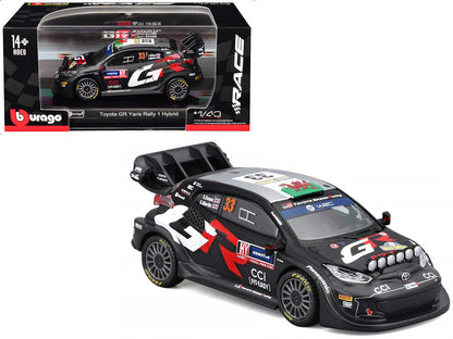 Toyota GR Yaris Rally1 Hybrid #33 Elfyn Evans - Scott Martin "Toyota Gazoo Racing WRT" "World Rally Championship" (2024) "Race" Series 1/43 Diecast Model Car by Bburago by Bburago