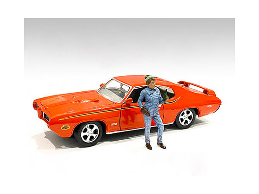 Retro Female Mechanic IV Figurine for 1/24 Scale Models by American Diorama by American Diorama
