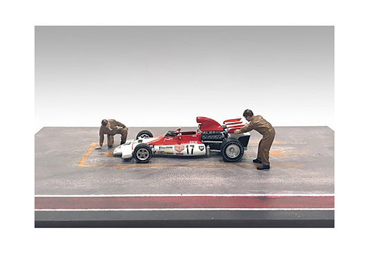 "Race Day" Two Diecast Figures Set 5 for 1/43 Scale Models by American Diorama by American Diorama