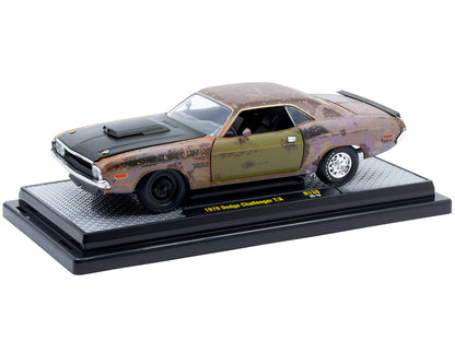 1970 Dodge Challenger T/A Rusted Limited Edition to 4050 pieces Worldwide 1/24 Diecast Model Car by M2 Machines by M2