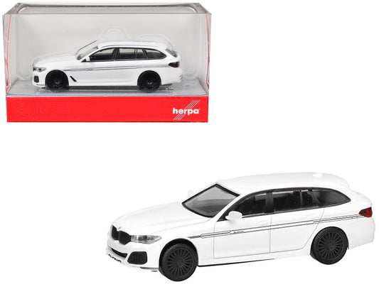 BMW Alpina B5 Touring White 1/87 (HO) Plastic Model Car by Herpa by Herpa